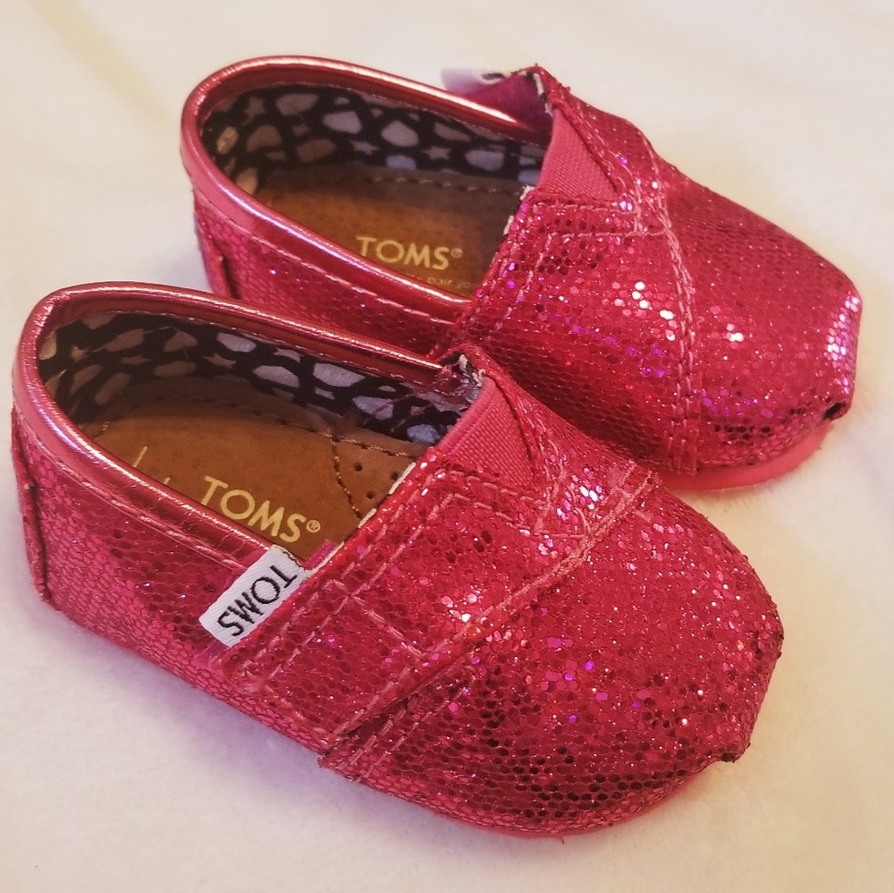 Glitter Pink Toms